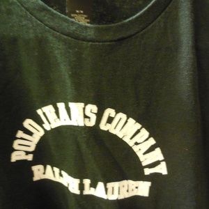 Ralph Lauren Polo Jeans Co black logo tshirt M